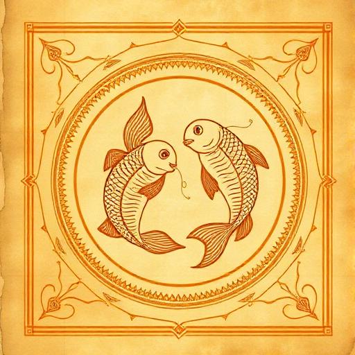 Pisces (Meena) rashi symbol