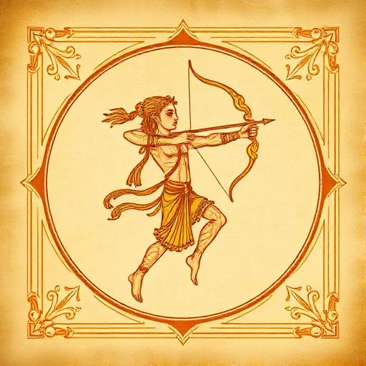 Sagittarius (Dhanu) rashi symbol